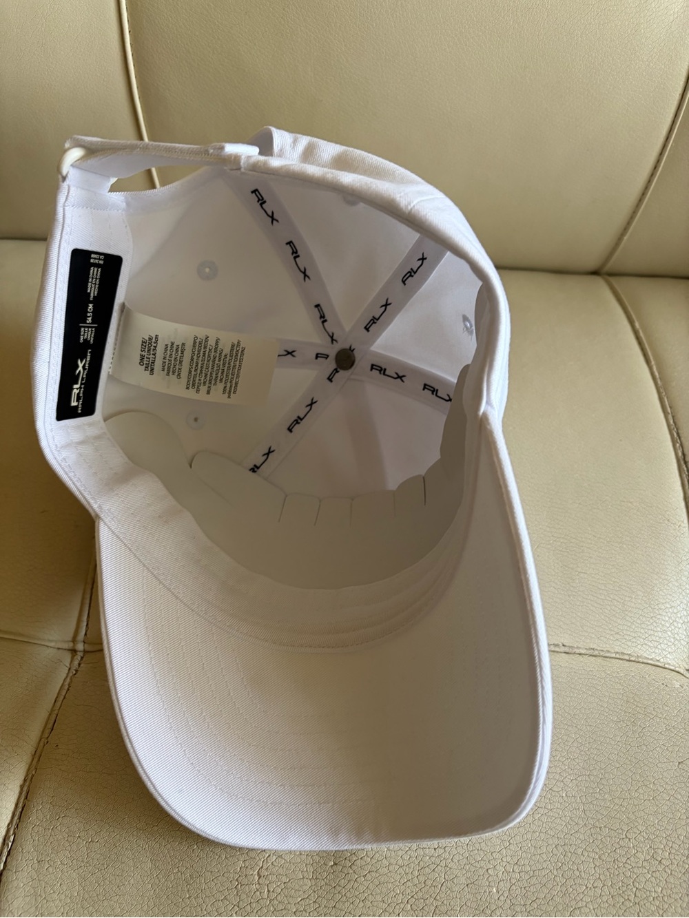 Ralph Lauren RLX White Interior Baseball Cap - Picture 2 of 5